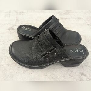 B.O.C Black Leather Slip On Woman’s 7M
